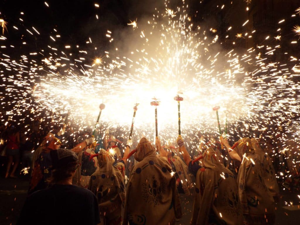 correfocs à Barcelone