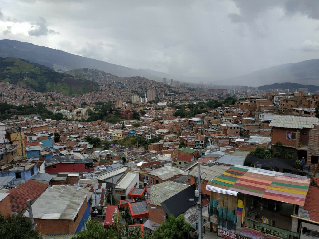 Medellín depuis le sommet de la comuna 13